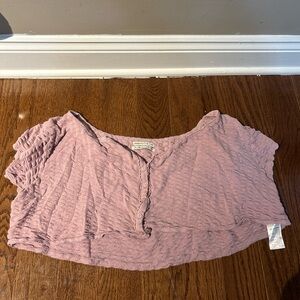 Urban outfitters flowy cropped tee